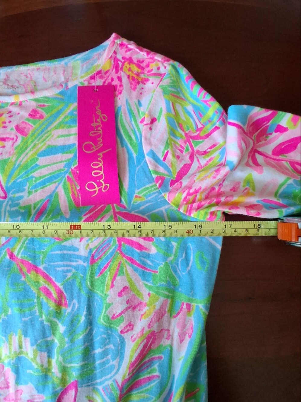 Lilly Pulitzer Mini Marlowe Dress "Pop Up Lilly Of The Jungle" XL (12-14) NWT - Picture 7 of 8
